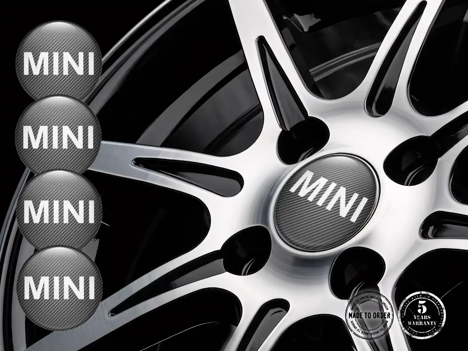Mini Cooper Édition Décalques Jantes Étiquettes Époxy Premium